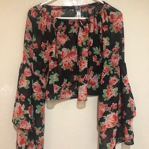 Floral crop top